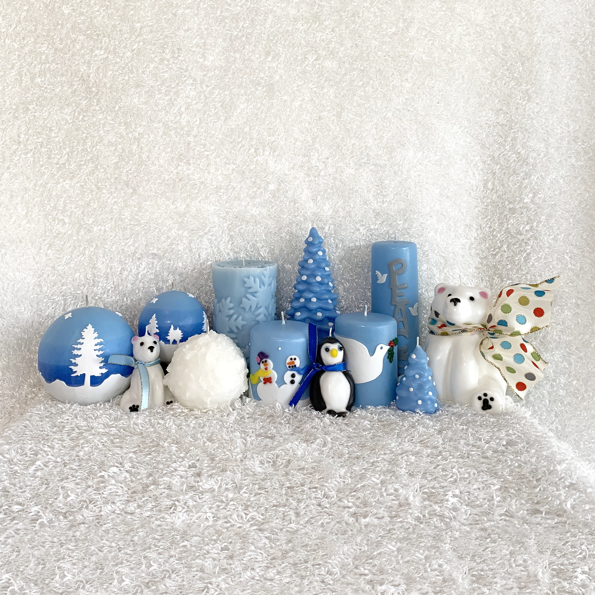 Christmas Holiday - Assortment of Candles